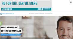 Desktop Screenshot of finduddannelse.dk